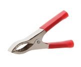 GARRA JACARÉ PARA BATERIA 5CM 10A VERMELHA