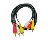 CABO RCA 3+3 GOLD 2M